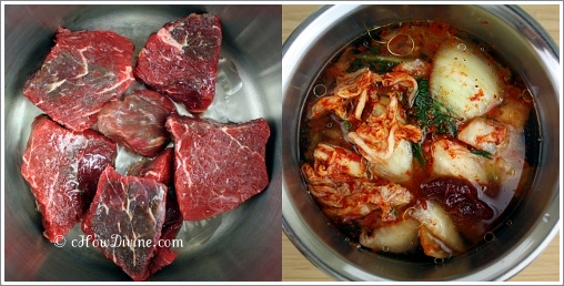 Kimchi Jjigae Prep