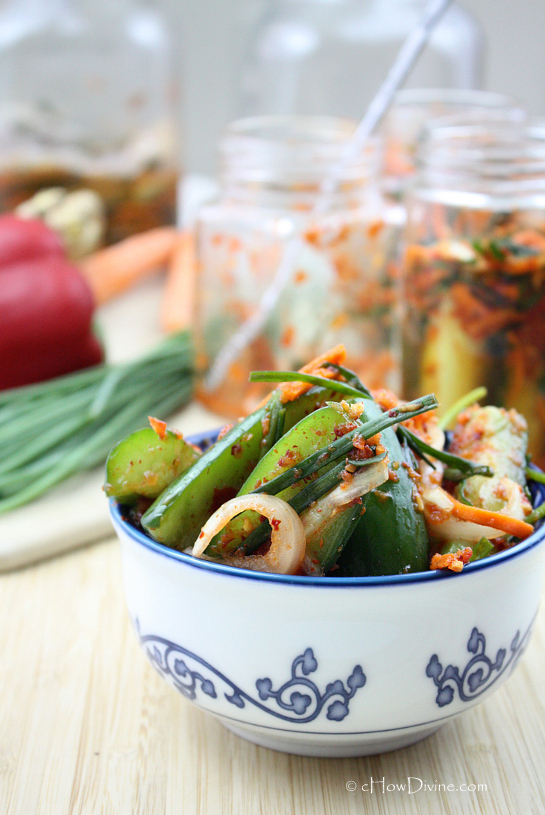 Easy Cucumber Kimchi Recipe (Oi Kimchi)